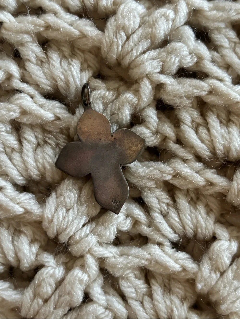 James Avery Enamel Cruz De La Flor Pendant Needs to be polished
